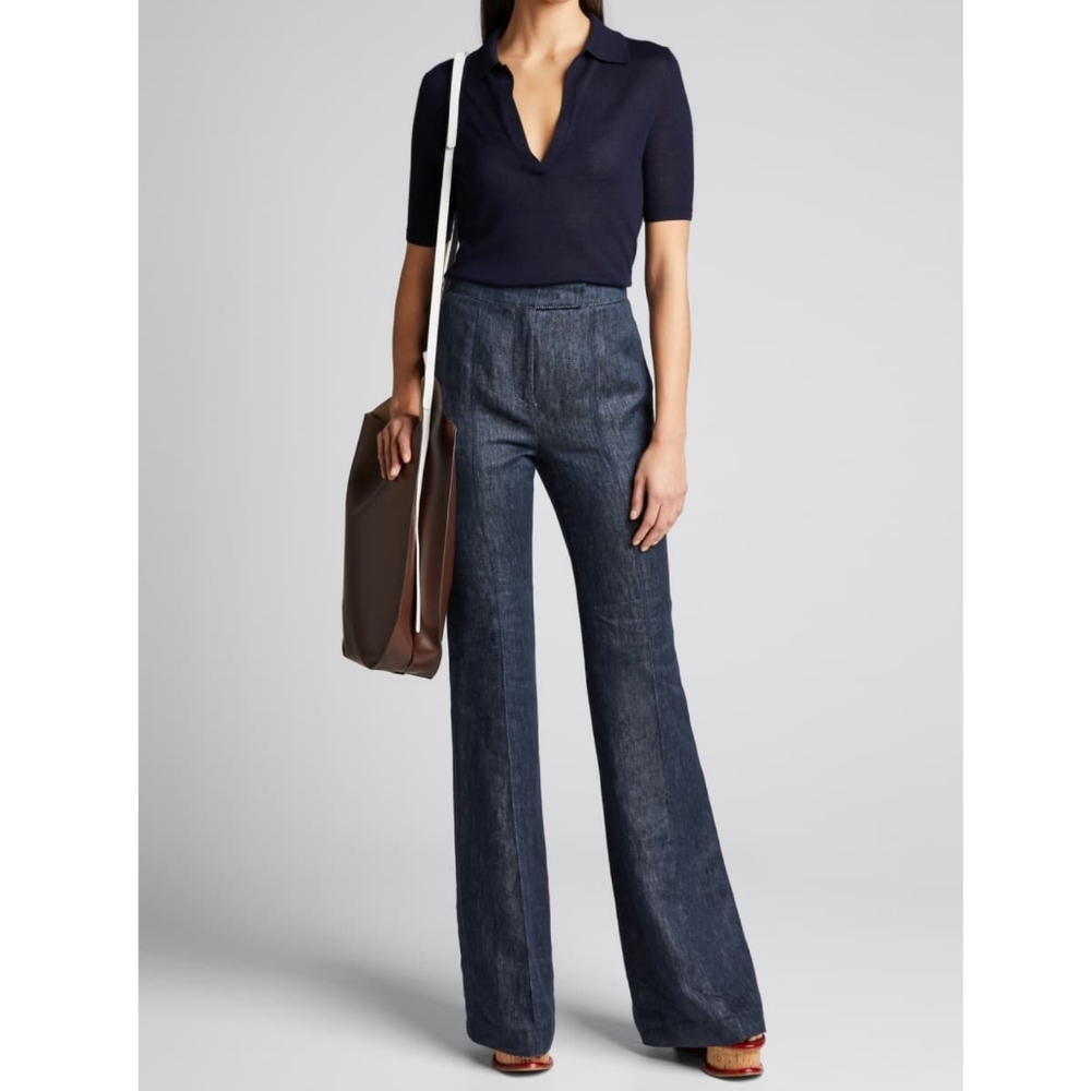 Judith & Charles | Sheer Pullover Polo Top